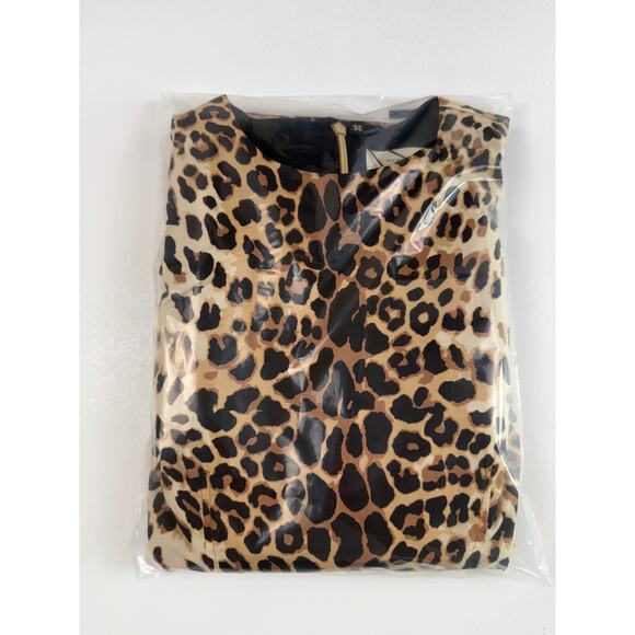 Tuckernuck x India Hicks Leopard Domino Long Sleeve Mini Dress Size M - Picture 16 of 16
